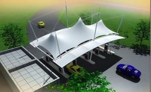 交通设施及收费站 膜结构景观棚1