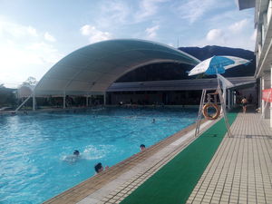 游泳馆膜结构景观棚1